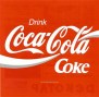 85. Drink Coca-Cola Coke - grijs witte wave - 20.5 x20.5 cm (Small)